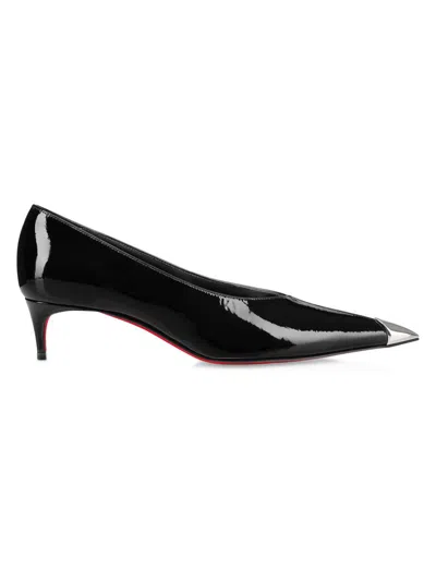 Christian Louboutin Women's Katissima Patent Leather 45mm Pumps In Black