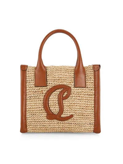 Christian Louboutin Women's Large By My Side Raffia Tote Bag In Natural