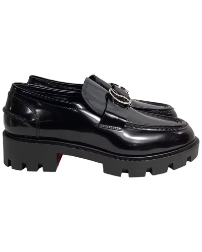 Christian Louboutin Women's Leather Cl Moc Lug Loafer (authentic Pre-loved)