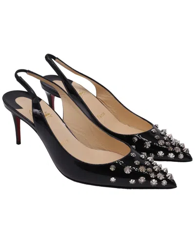 Christian Louboutin Women's Leather Drama Studded Slingback Pump (authentic  Pre-loved) In Black