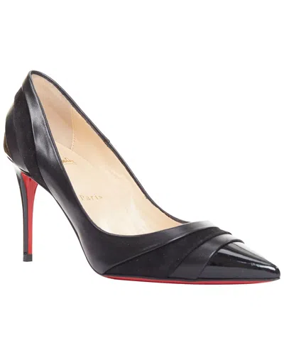 Pre-owned Christian Louboutin Women's Leather Eklectica 85 Nappa Calf Mix Pointed Pumps  (authentic Pre-loved)