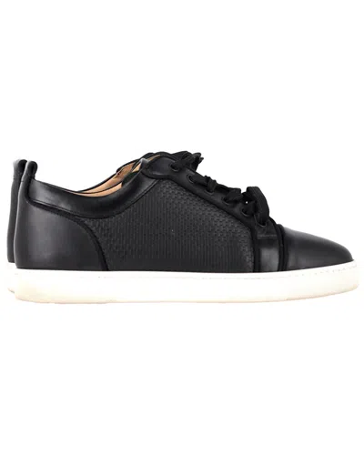 Christian Louboutin Women's Leather Louis Junior Sneaker (authentic Pre-loved) In Black