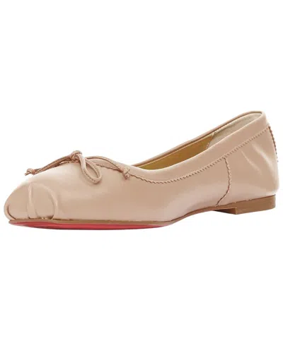 Pre-owned Christian Louboutin Women's Leather Mamadrague Ballet Flat (authentic Pre-  Loved)