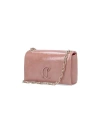 Christian Louboutin Loubi54 Embellished Crinkled Patent-leather Shoulder Bag In Pink