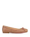 Christian Louboutin Mamadrague Leather Ballet Flats In Nude