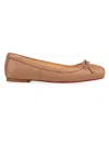 Christian Louboutin Mamadrague Leather Ballet Flats In Beige
