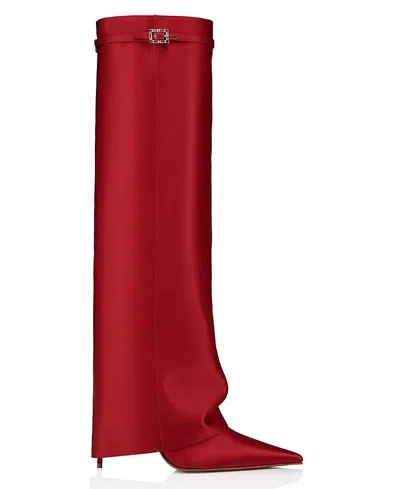 Christian Louboutin Women's Max In Pants 100 Mm Boots In Red