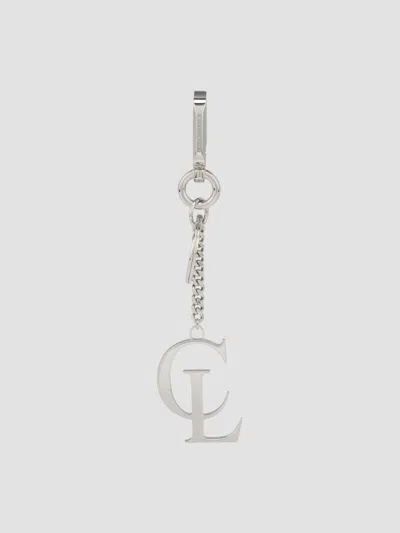 Christian Louboutin Women's Metal Keychain In Silver