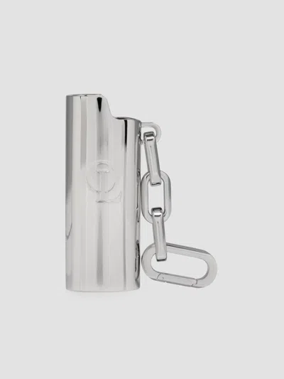 Christian Louboutin Women's Metal Keychain In Silver