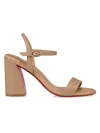 Christian Louboutin 85mm Miss Jane Ankle-strap Sandals In Multi