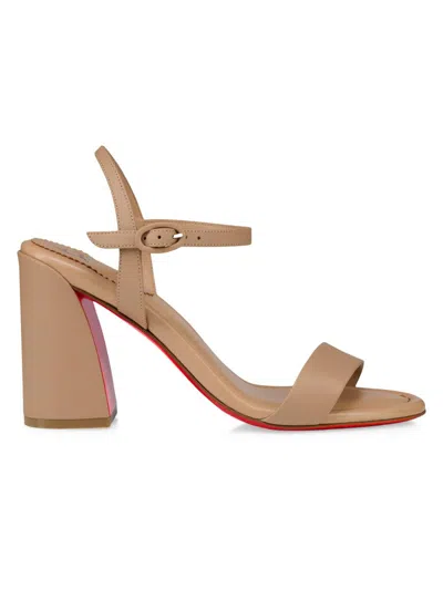 Christian Louboutin 85mm Miss Jane Ankle-strap Sandals In Multi