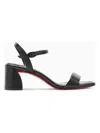 Christian Louboutin Miss Jane Red Sole Ankle-strap Sandals In Black