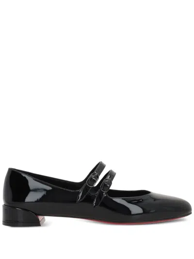 Christian Louboutin Women Miss Jane Patent Leather Ballets In Black