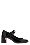Christian Louboutin Woman Pumps Black Size 7 Leather In Black
