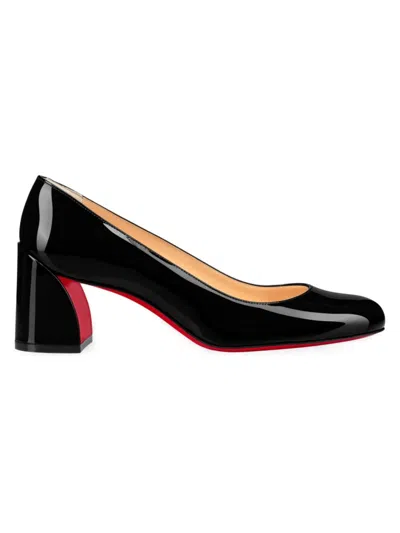 Christian Louboutin Miss Sab Patent Leather Pumps In Black | ModeSens