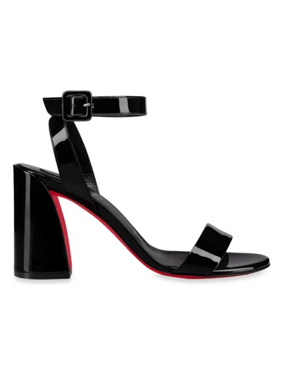 CHRISTIAN LOUBOUTIN WOMEN'S MISS SABINA 85MM PATENT LEATHER SANDALS