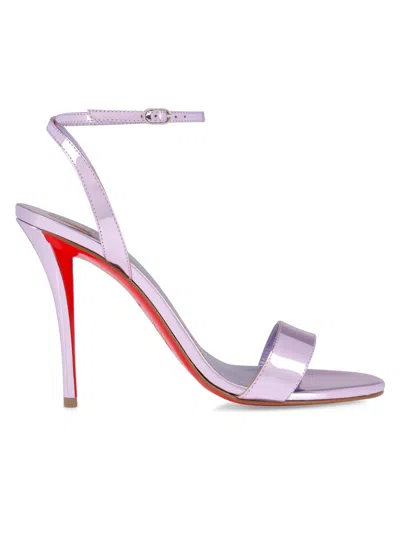 Christian Louboutin Miss Z 100 Mirrored-leather Sandals In Multi