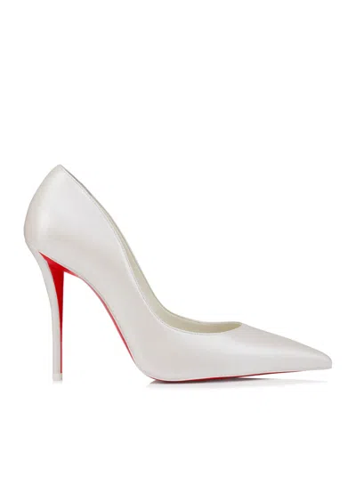 CHRISTIAN LOUBOUTIN CHRISTIAN LOUBOUTIN WOMEN MISS Z 100MM PUMPS IN PEARLESCENT LEATHER