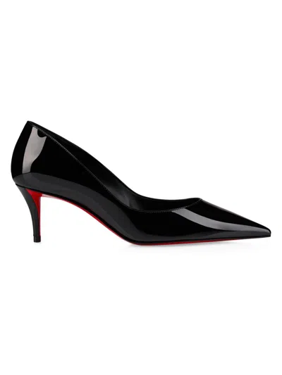 Christian Louboutin Glossy Pointed Toe High Heel Pumps In Multi