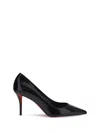 Christian Louboutin Miss Z 80 Patent Leather Pumps In Black