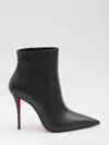 Christian Louboutin 100mm Miss Z Pointed-toe Stiletto Boots In Black