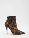Christian Louboutin Stiletto Boot Tapered Silhouette In Brown
