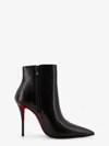 Christian Louboutin Women Miss Z Booty Leather Ankle Boots In Black