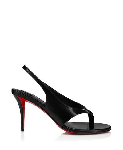 Christian Louboutin Miss Z Infradita 80 Leather Sandals In Black