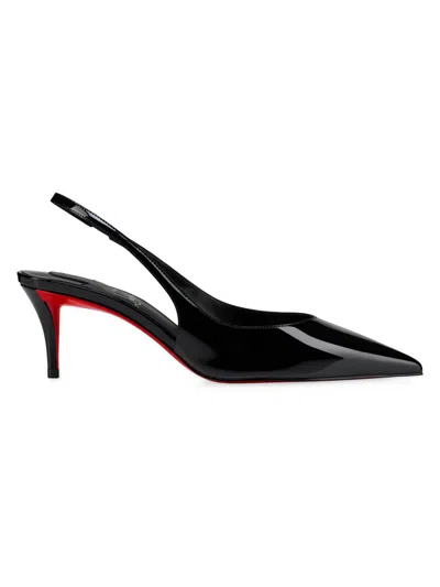 CHRISTIAN LOUBOUTIN WOMEN'S MISS Z PATENT CALF LEATHER 60MM SLINGBACK PUMPS