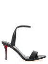 Christian Louboutin Miss Z Leather Red Sole Ankle-strap Sandals In Black