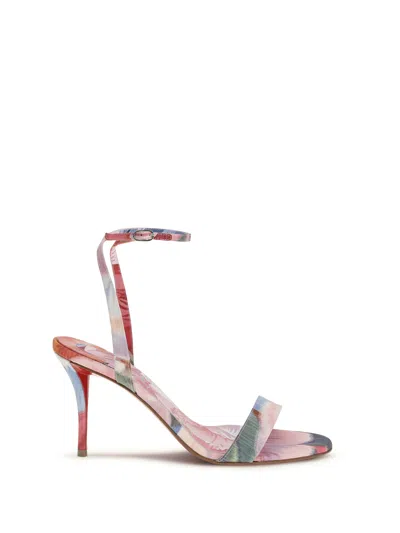 Christian Louboutin Women Miss Z Sandals Peonies Print In Multi