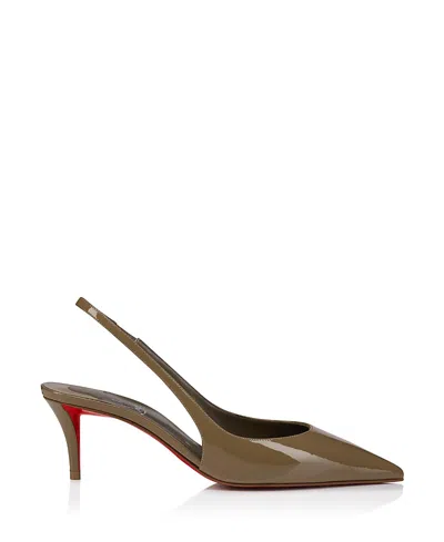 Christian Louboutin Women's Miss Z Sling Back Pumps In Brown