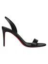 Christian Louboutin Women's O Marylin 85mm Leather Sandals In Black