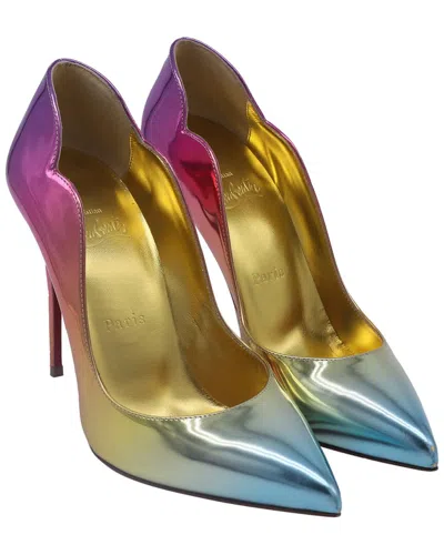 Christian Louboutin Women's Patent Leather Hot Chick 100 Pump (authentic Pre-  Loved) In Multi