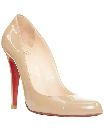 Pre-owned Christian Louboutin Women's Patent Leather So Kate Tan Patent Point Toe  Stiletto Pump (authentic Pr