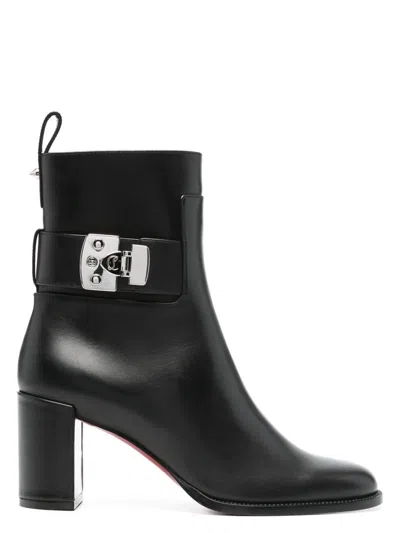 CHRISTIAN LOUBOUTIN WOMEN'S PREMIUM CALF LEATHER BOOTS