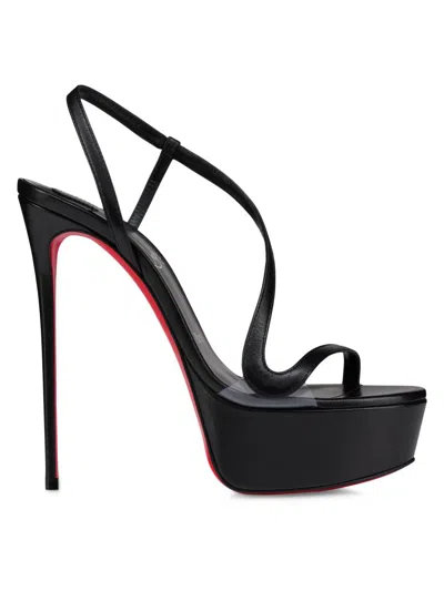 Christian Louboutin 150mm Rosalie Platform Slingback Sandals In Black
