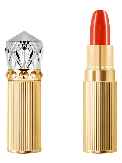 Christian Louboutin Women's Rouge Louboutin Silky Satin On The Go Lipstick In My Orange 555