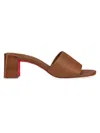 CHRISTIAN LOUBOUTIN WOMEN'S SO CL 55MM LEATHER MULE SANDALS