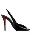 Christian Louboutin Sofia Z 110 Slingback Sandals In Patent Leather In Animal Print