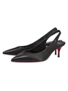 Christian Louboutin Women's Sporty Kate Slingbacks In Black