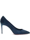 Christian Louboutin Women Sporty Kate Velvet Pumps In Blue