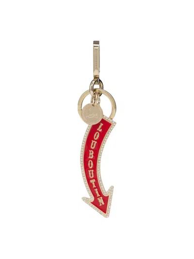 Christian Louboutin Women's Steel Keyring In Pink
