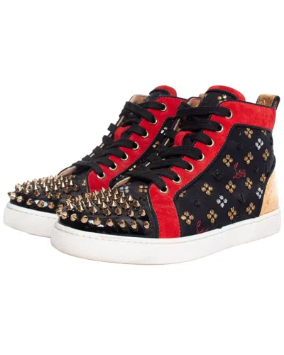 Christian Louboutin Women's Suede Lou Spike High-top Sneaker (authentic Pre-  Loved)