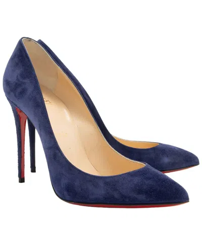 Christian Louboutin Women's Suede Pigalle Follies 100 Pump (authentic Pre-  Loved) In Purple