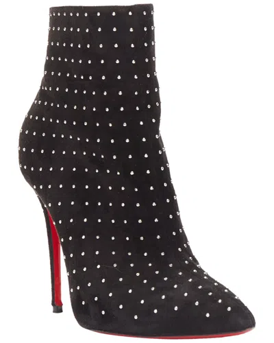 Christian Louboutin Women's Suede So Kate Booty Suede Micro Stud Embellished  Pointy (authentic Pre- In Black