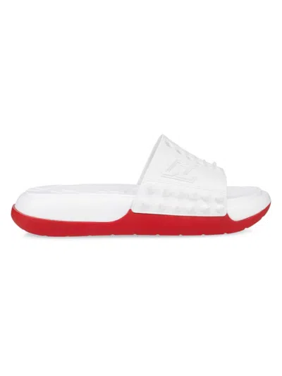 Christian Louboutin Women's Take It Easy Slides In White