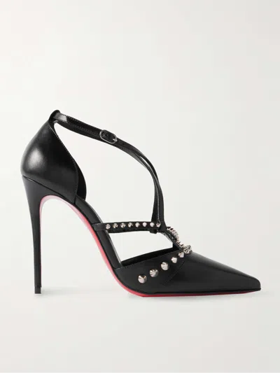 Christian Louboutin Women Tatooshka Spikes 100 Pumps In Black
