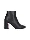 Christian Louboutin Turela 85 Leather Bootie In Black