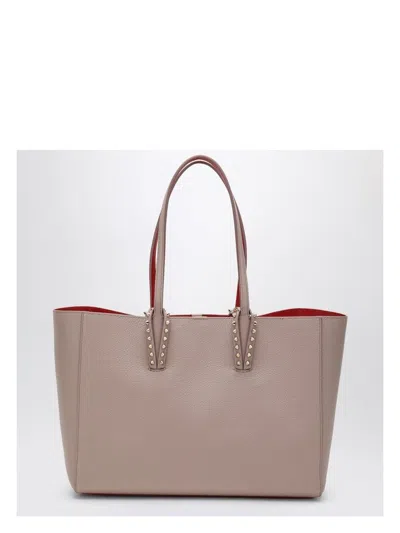 CHRISTIAN LOUBOUTIN WOMEN'S VINTAGE ROSE LEATHER CABATA SMALL TOTE BAG